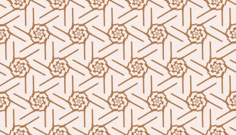 Vector Seamless illustration with pattern in triangles style. Curved line. De Illustrazione stock