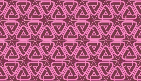 Vector Seamless illustration with pattern in triangles style. Curved line. De Illustrazione stock