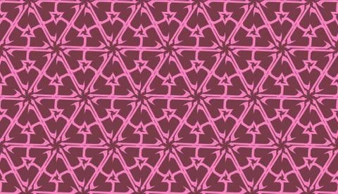 Vector Seamless illustration with pattern in triangles style. Curved line. De Illustrazione stock