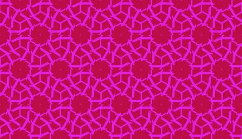 Vector Seamless illustration with pattern in triangles style. Curved line. De Stock Illustration