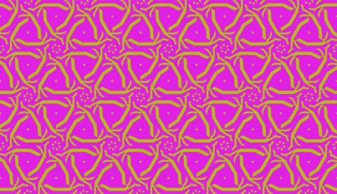 Vector Seamless illustration with pattern in triangles style. Curved line. De Stockillustratie