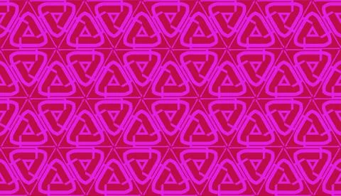 Vector Seamless illustration with pattern in triangles style. Curved line. De Illustrazione stock