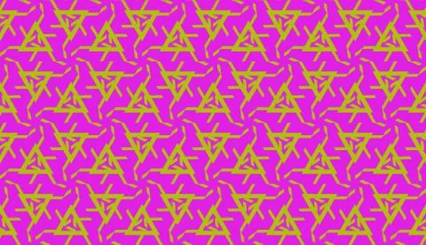 Vector Seamless illustration with pattern in triangles style. Curved line. De Illustrazione stock