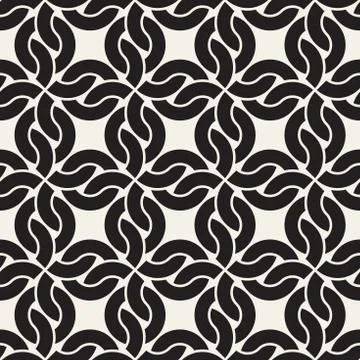 Vector seamless interlacied pattern. Simple abstract lines lattice. Repeating Stock Illustration