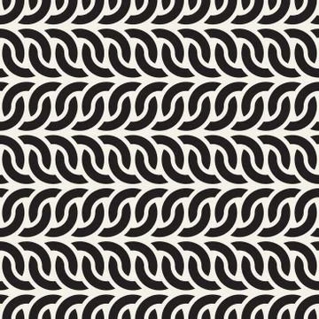 Vector seamless interlacing lines geometric pattern. Simple abstract lines Stockillustratie