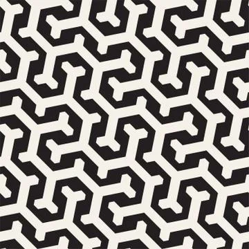 Vector Seamless Interlacing Lines Pattern. Repeating Geometric Background With 스톡 일러스트