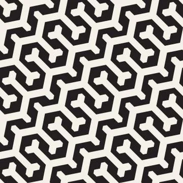 Vector Seamless Interlacing Lines Pattern. Repeating Geometric Background With 스톡 일러스트