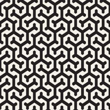 Vector Seamless Interlacing Lines Pattern. Repeating Geometric Background With 스톡 일러스트