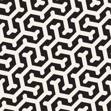 Vector Seamless Interlacing Lines Pattern. Repeating Geometric Background With 스톡 일러스트