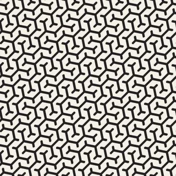 Vector Seamless Interlacing Lines Pattern. Repeating Geometric Background W.. Stock Illustration