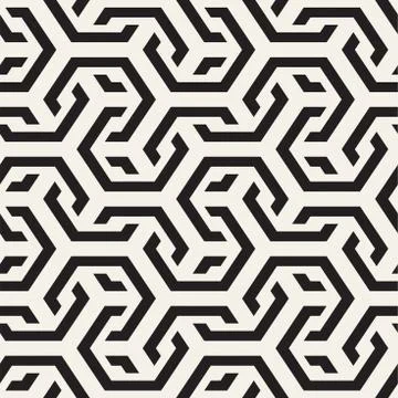 Vector Seamless Interlacing Lines Pattern. Repeating Geometric Background W.. 스톡 일러스트
