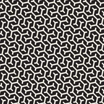 Vector Seamless Interlacing Lines Pattern. Repeating Geometric Background W.. Stock Illustration