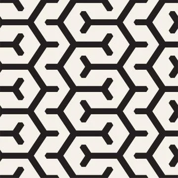 Vector Seamless Interlacing Lines Pattern. Repeating Geometric Background W.. Stock Illustration