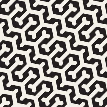 Vector Seamless Interlacing Lines Pattern. Repeating Geometric Background W.. Stock Illustration