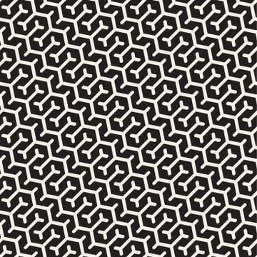 Vector Seamless Interlacing Lines Pattern. Repeating Geometric Background W.. Stock Illustration