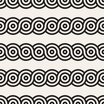 Vector seamless interlacing lines pattern. Modern stylish abstract background Illustrazione stock