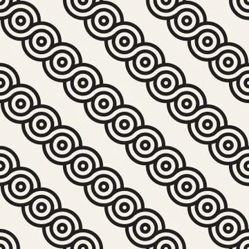 Vector seamless interlacing lines pattern. Modern stylish abstract background Stockillustratie