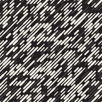 Vector Seamless Irregular Diagonal Dash Lines Pattern Stock Illustration