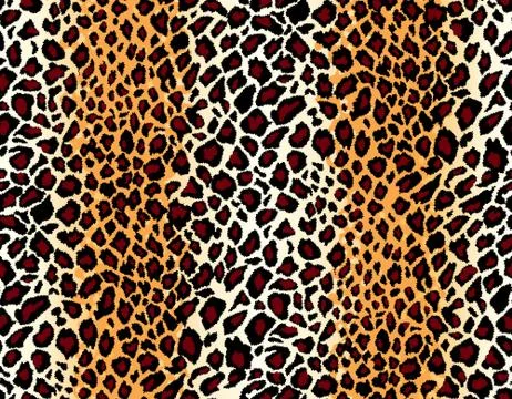 Vector. seamless jaguar skin pattern Stock Illustration