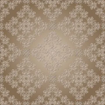 Vector seamless lacy pattern Stock Illustration