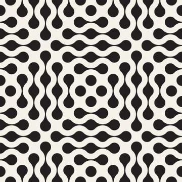 Vector seamless lattice pattern. Modern stylish texture with monochrome trellis Stock Illustration