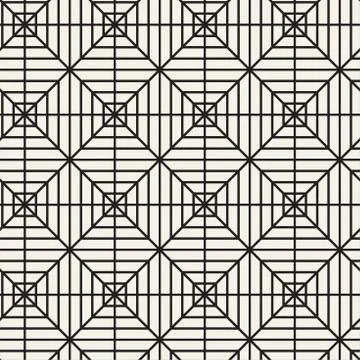 Vector seamless lattice pattern. Modern abstract texture. Repeating geometric Illustrazione stock
