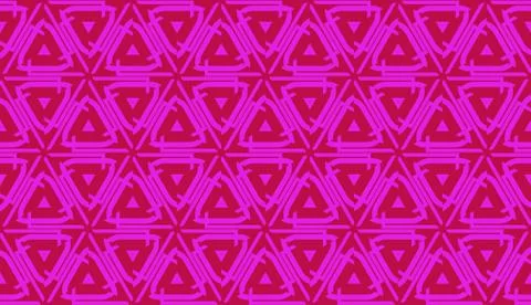 Vector Seamless layout with curved line, illusion triangles. Abstract hipster 스톡 일러스트