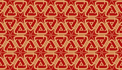 Vector Seamless layout with curved line, illusion triangles. Abstract hipster 스톡 일러스트