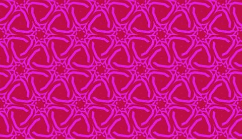 Vector Seamless layout with curved line, illusion triangles. Abstract hipster Stock Illustration