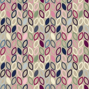 Vector seamless leaf pattern Stock Illustration