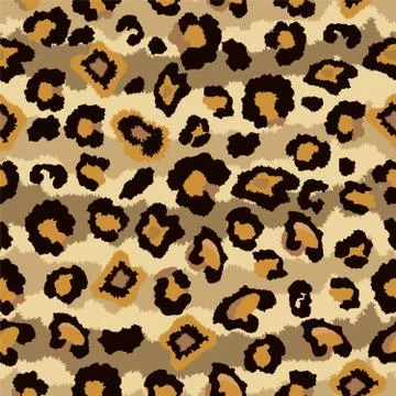Vector Seamless Leopard Pattern. 스톡 일러스트