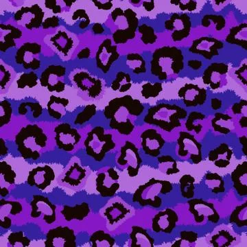 Vector Seamless Leopard Pattern. Illustrazione stock