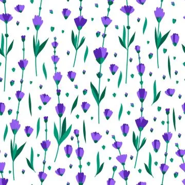 Vector seamless light lavender background. Spring pattern Stock Illustration