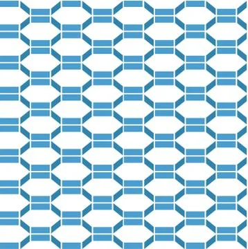 Vector seamless linear geometric pattern. Blue color 스톡 일러스트