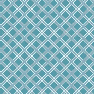 Vector seamless linear geometric pattern. Blue color Stock Illustration