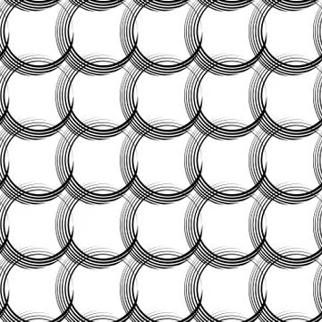 Vector seamless linear pattern of uneven lines in the form of intersecting Stock Illustration