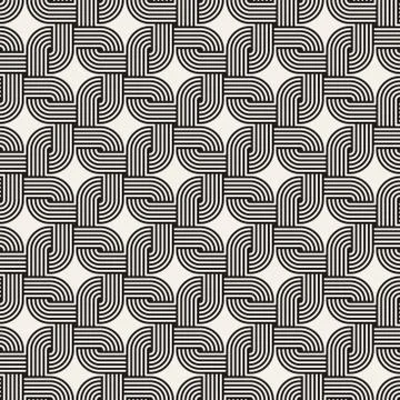 Vector seamless lines mosaic pattern. Modern stylish abstract texture. Repeating Illustrazione stock