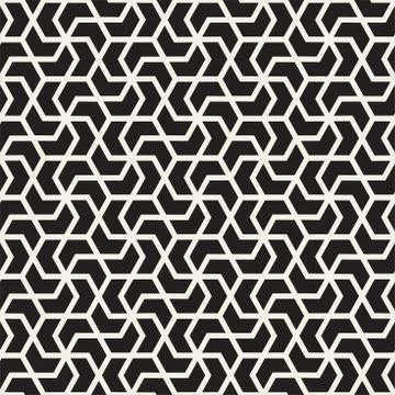 Vector seamless lines mosaic pattern. Modern stylish abstract texture. Repeating Stock Illustration