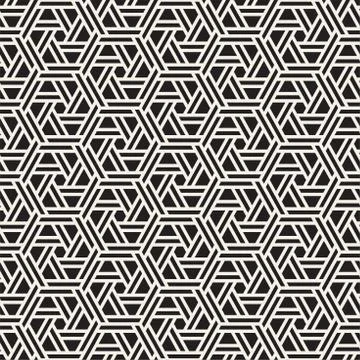 Vector seamless lines mosaic pattern. Modern stylish abstract texture. Repeating Illustrazione stock