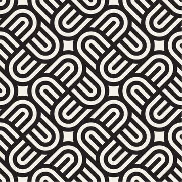 Vector seamless lines mosaic pattern. Modern stylish abstract texture. Repeating Stock Illustration