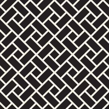 Vector seamless lines mosaic pattern. Modern stylish abstract texture. Repeating イラスト素材