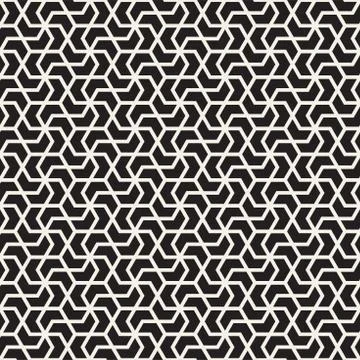 Vector seamless lines mosaic pattern. Modern stylish abstract texture. Repeating Stock Illustration