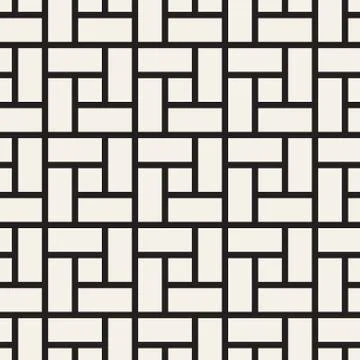 Vector seamless lines mosaic pattern. Modern stylish abstract texture. Repeating Stock Illustration