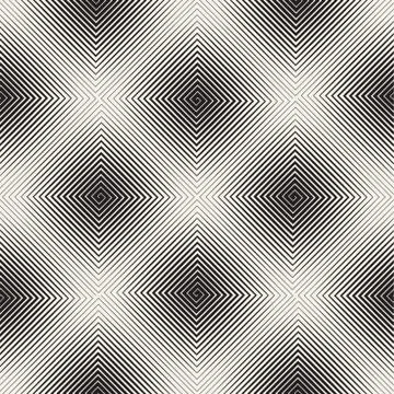 Vector seamless lines mosaic pattern. Modern stylish abstract texture. Repeating Illustrazione stock