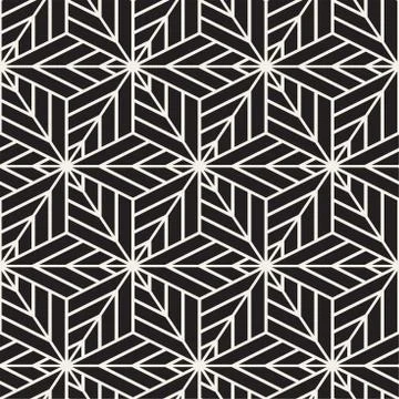 Vector seamless lines mosaic pattern. Modern stylish abstract texture. Repeating Stock Illustration