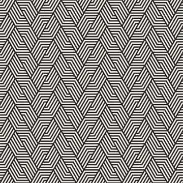 Vector seamless lines mosaic pattern. Modern stylish abstract texture. Repeat 스톡 일러스트