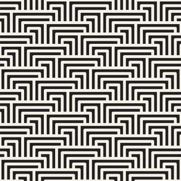 Vector seamless lines mosaic pattern. Modern stylish abstract texture. Repeat Stock Illustration