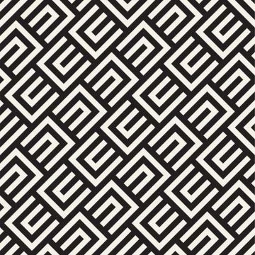 Vector seamless lines mosaic pattern. Modern stylish abstract texture. Repeating イラスト素材