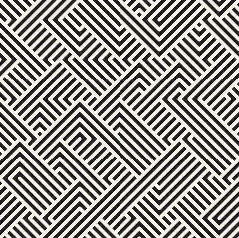 Vector seamless lines mosaic pattern. Modern stylish abstract texture. Repeat Illustrazione stock