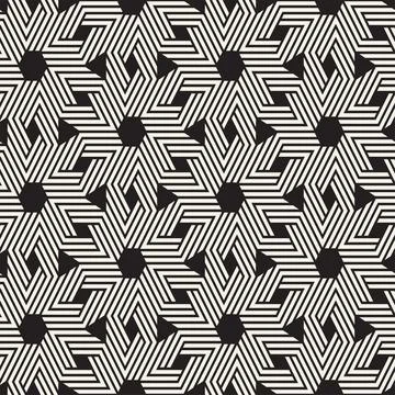 Vector seamless lines mosaic pattern. Modern stylish abstract texture. Repeat Illustrazione stock